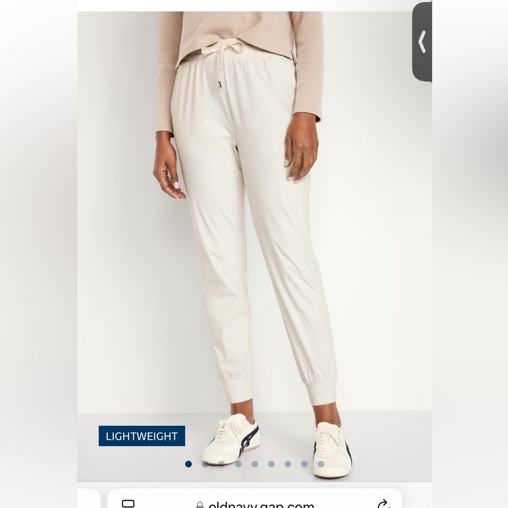Cream joggers